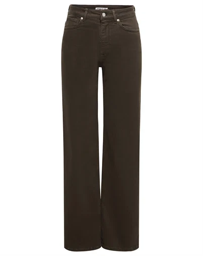 Only - ONLMadison Wide Jeans - Dark Brown Denim